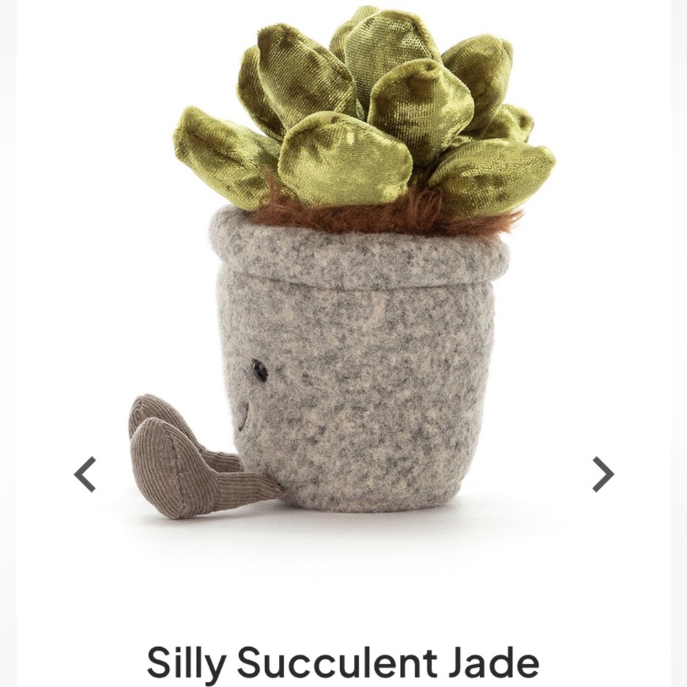 Jellycat Silly Succulent Jade Stuffed Plant Toy - Retired - Picture 2 of 9